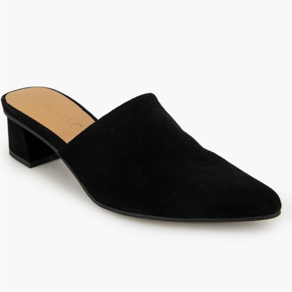 Splendid Lorelei Black Suede Women's Mules
Size 9
New without box
